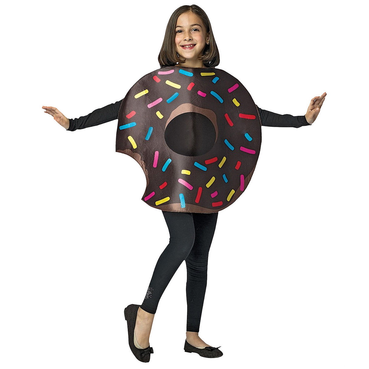 Chocolate Donut Bite Costume for Kids Halloween Parties and Dress-Up Fun