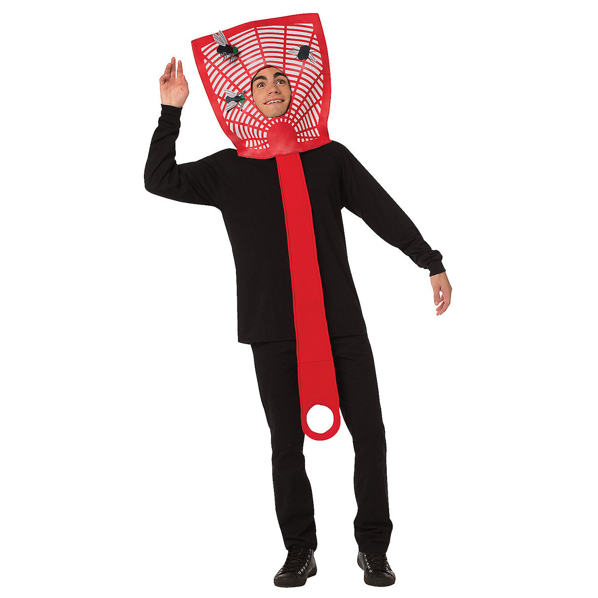 Funny Fly Swatter Adult Costume for Halloween Parties and Humorous Dress Up Events
