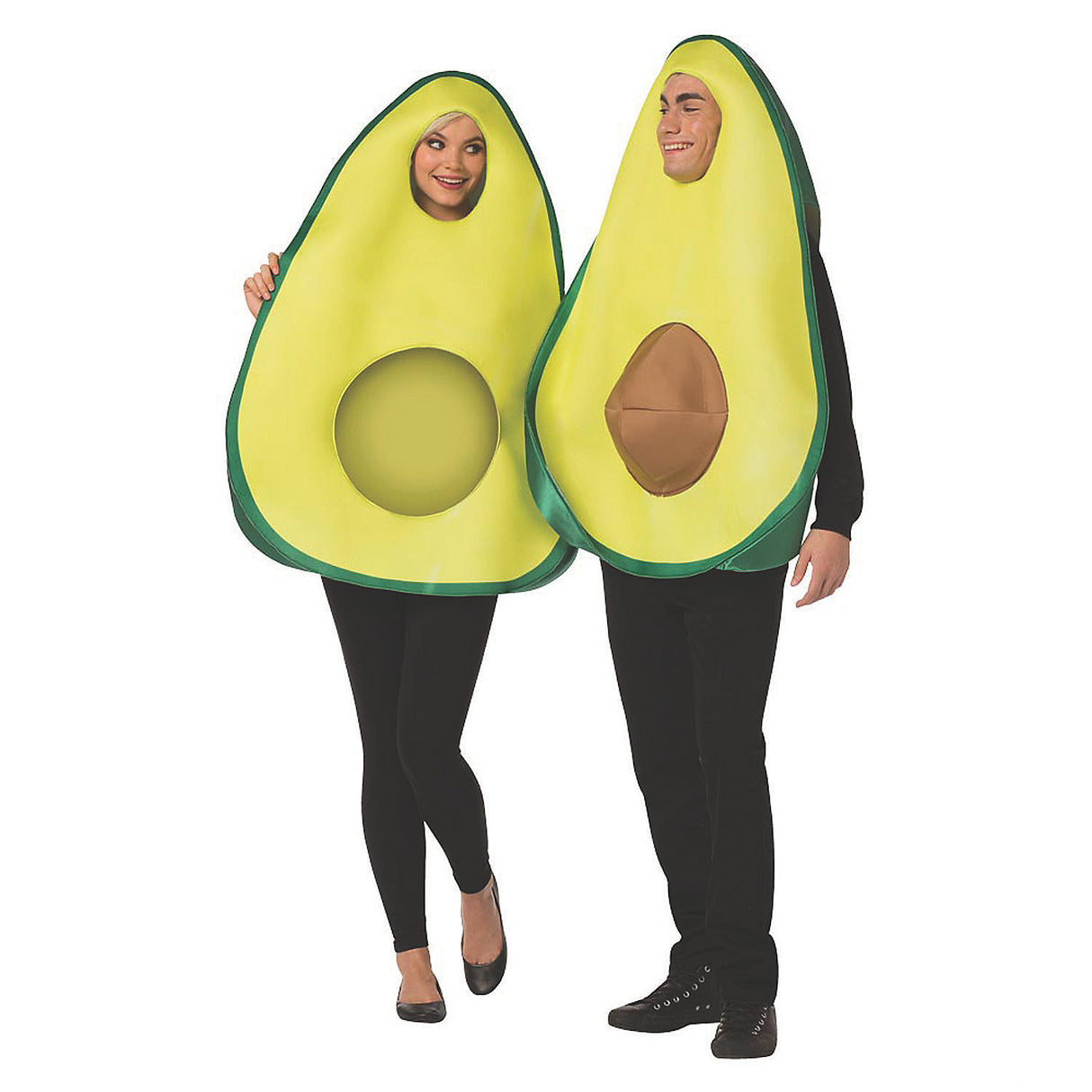Funny Avocado Couple Adult Costume for Halloween Parties Couples Events and Dress-Up Fun