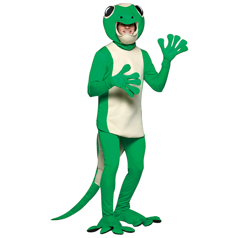 Funny Gecko Costume for Jungle Themed Parties and Adults Halloween Celebrations