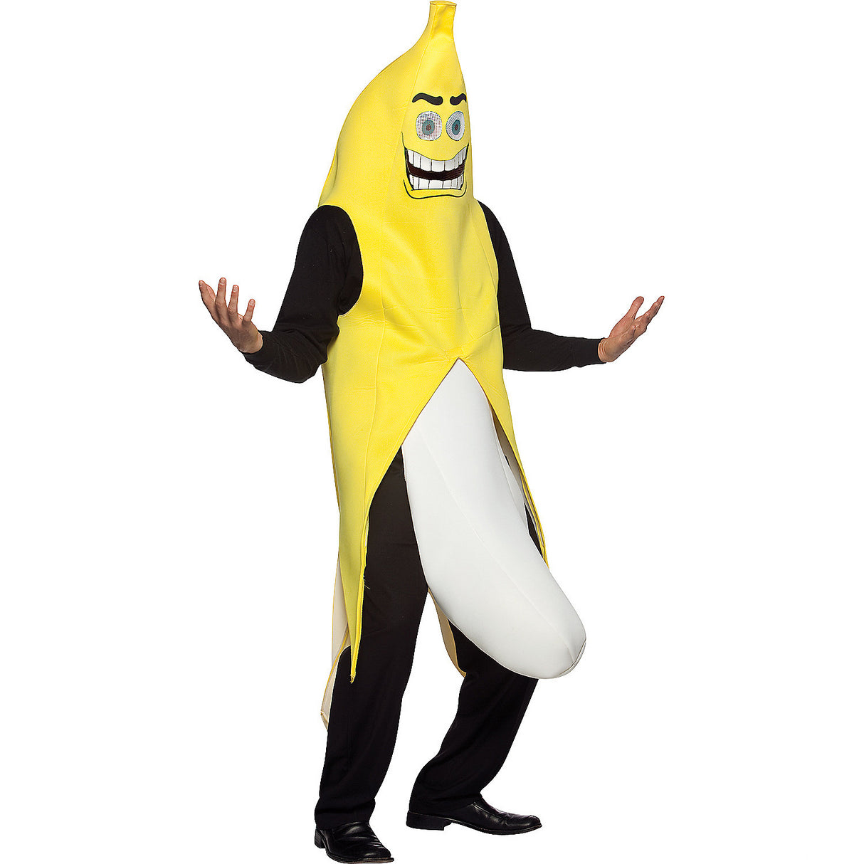 Funny Adult Banana Flasher Costume for Halloween Parties and Creative Dress Up Events