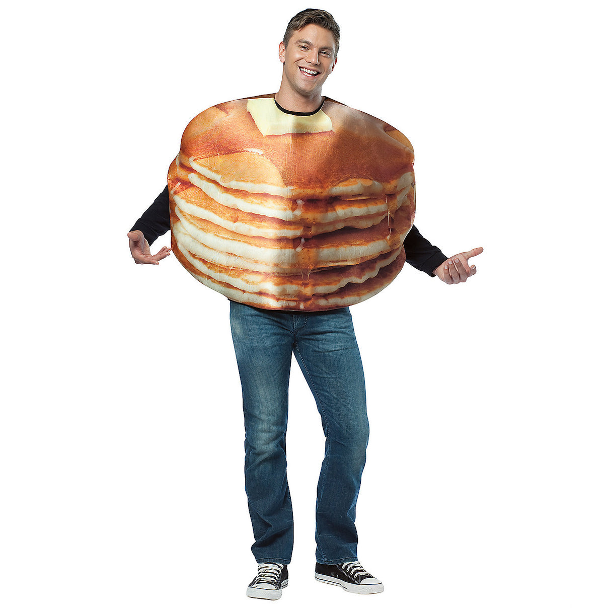 Fun Get Real Stacked Pancakes Costume for Halloween Parties and Food Themed Celebrations