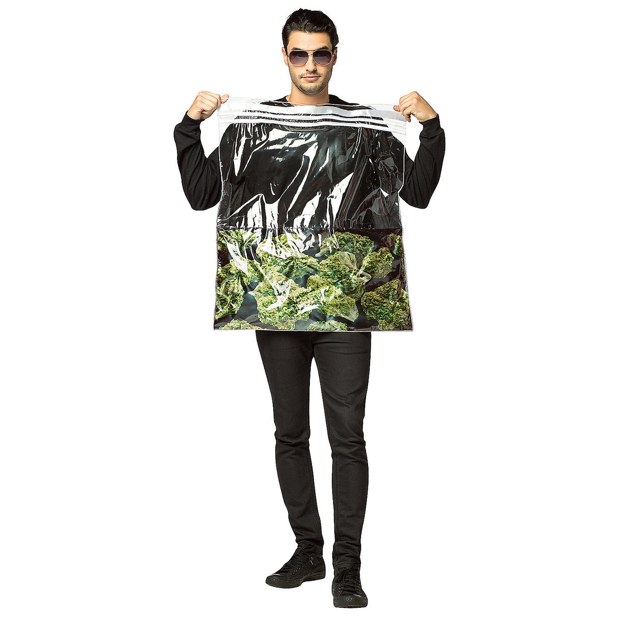 Funny Bag of Weed Costume for Halloween Parties and Dress Up Events