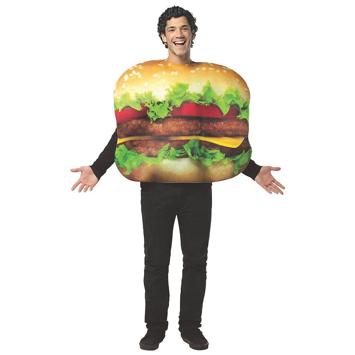 Fun Adult Cheeseburger Costume for Halloween Parties and Food-Themed Celebrations