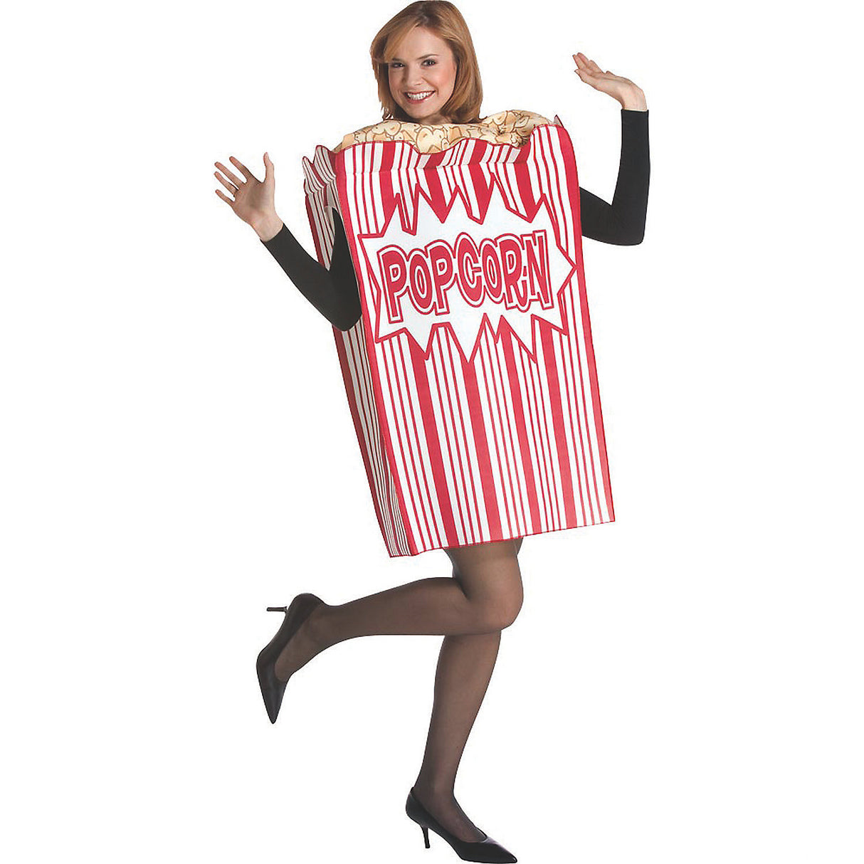 Funny Adult Popcorn Costume for Halloween Movie Events and Group Celebrations