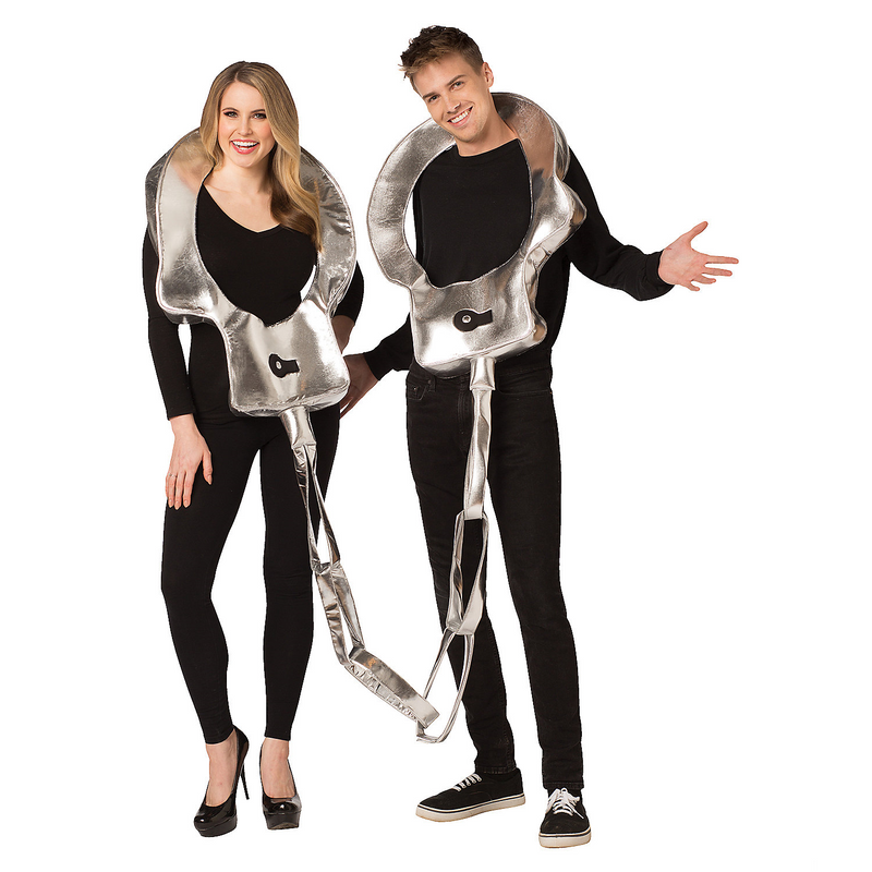 RADYAN Handcuffs Couples Costume - Playful Outfit for Halloween Parties product image showing the product clearly