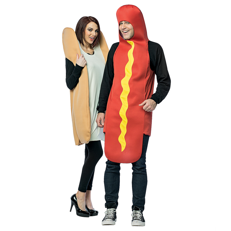 Fun Hot Dog and Bun Couples Costume for Halloween Parties and Themed Events
