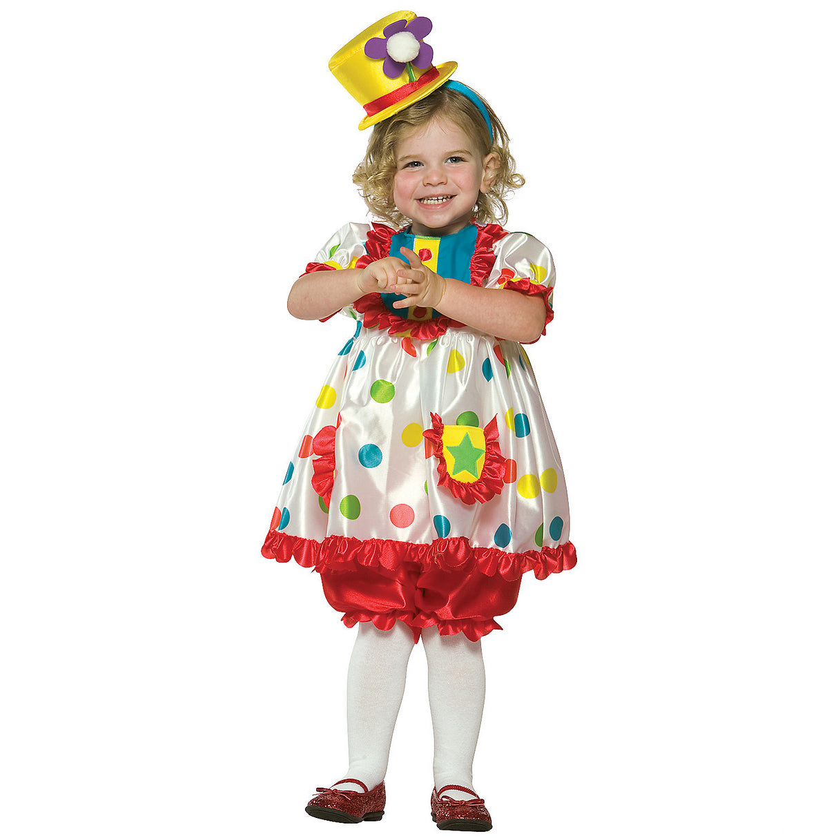 Adorable Clown Girl Costume for Circus Theme Party Halloween Fun and Toddler Dress Up