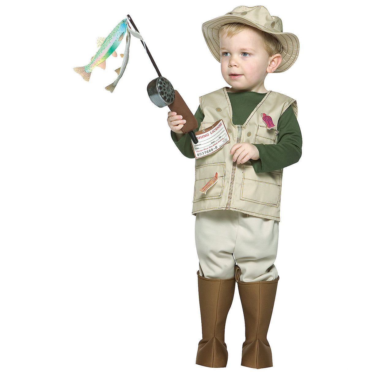 Adorable Future Fisherman Costume for Toddler Halloween Parties and Dress Up Fun