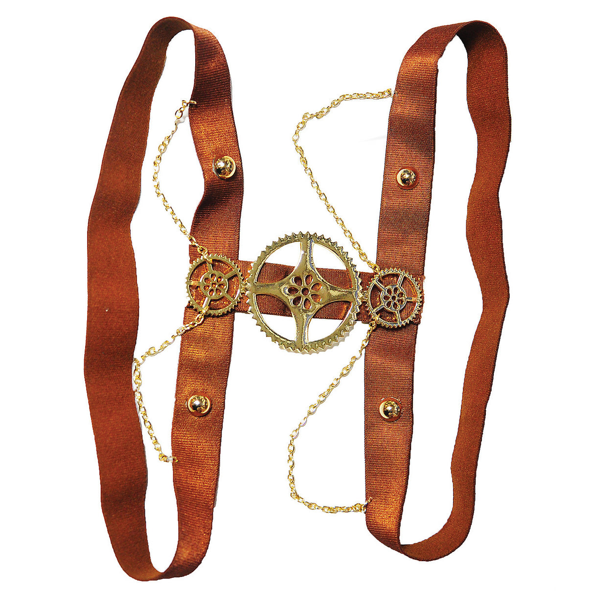 Stylish Tier Garter with Gear Chain for Steampunk Cosplay and Costume Accessories