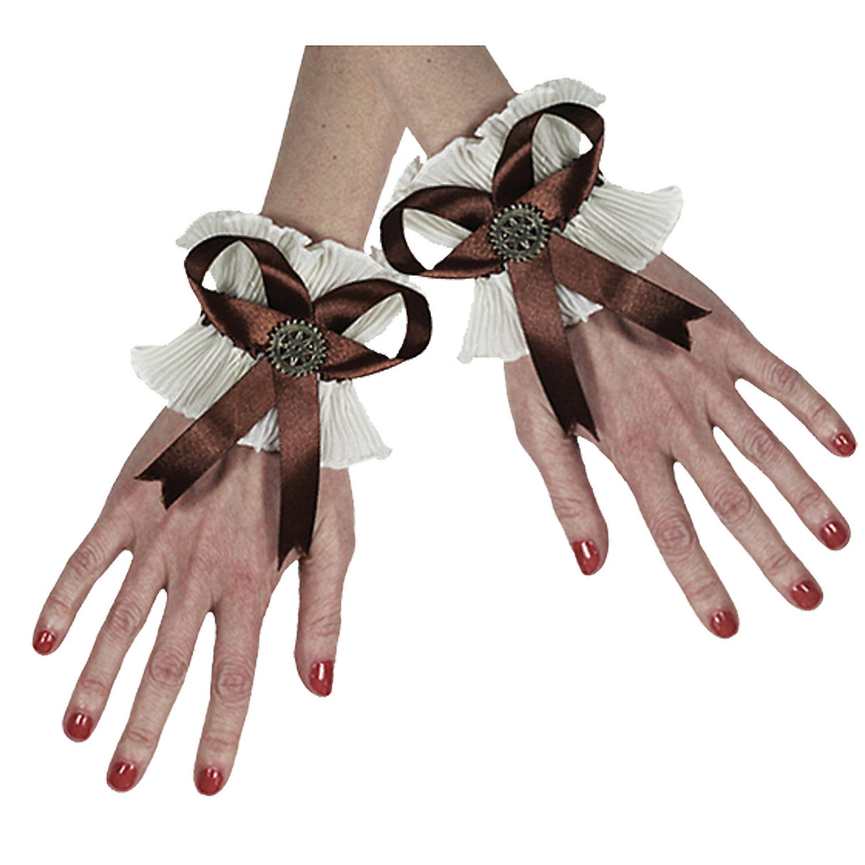 Elegant Gloves Wristlet Steampunk for Victorian Costumes Events and Themed Parties