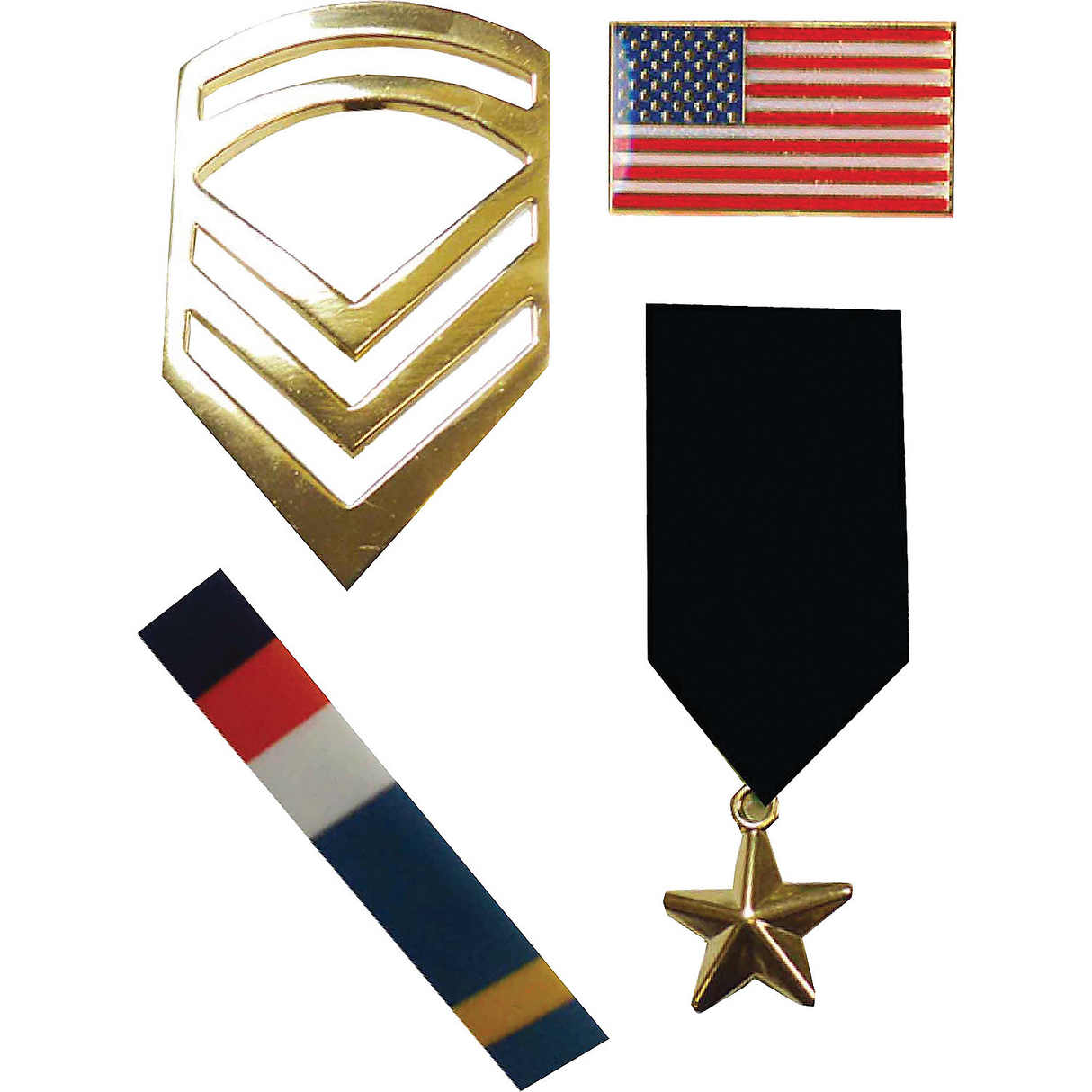 Unique Military Pin Set for DIY Costumes and Patriotic Celebrations