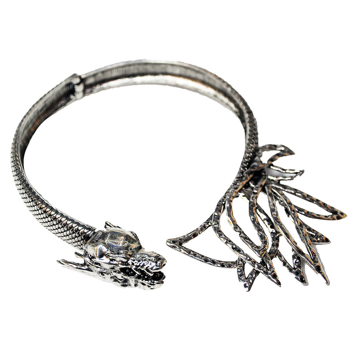 Stylish Metal Snap Choker for Statement Fashion and Costume Accessory