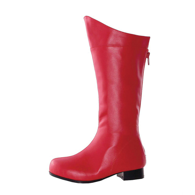 Red Child Super Hero Shoes for Halloween Costumes Birthday Parties and Dress-Up Play