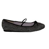 Flat Ballet Glitter Child Black