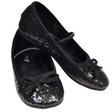 Flat Ballet Glitter Child Black