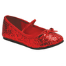 Flat Ballet Glitter Child Red