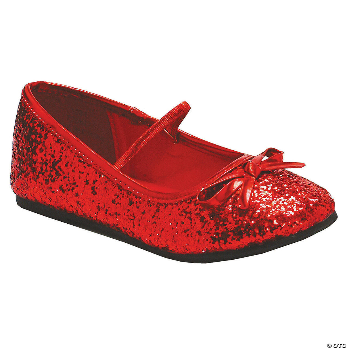 Flat Ballet Glitter Child Red