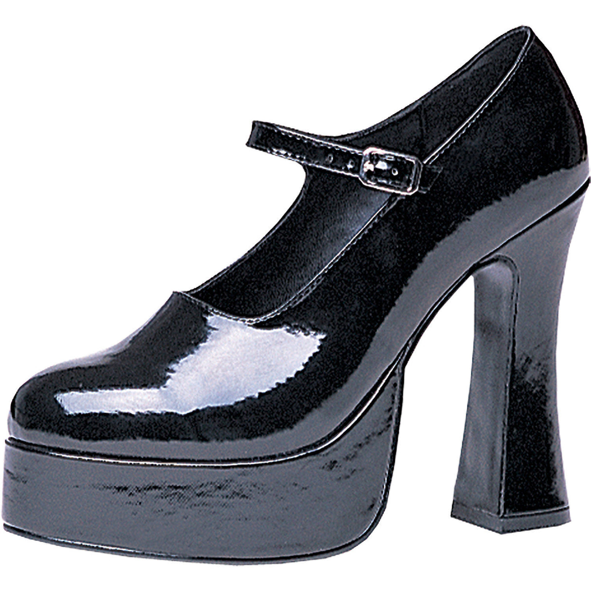 Stylish Platform Maryjane Black Shoes for Costume Parties and Fashionable Events