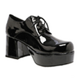 Black Pat Men Platform Shoes
