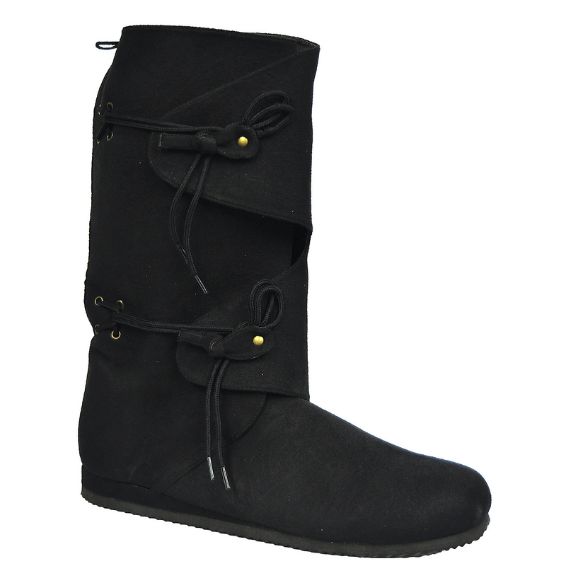Renaissance Black Tall Boots