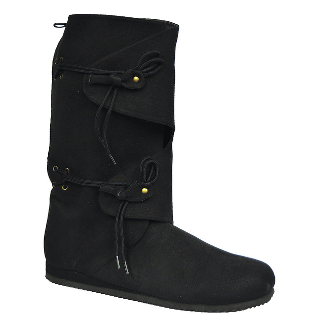 Renaissance Black Tall Boots