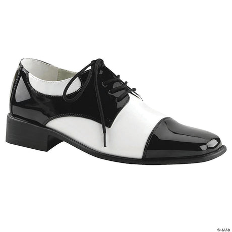Men's Oxford Black And White Shoes