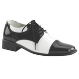 Men's Oxford Black And White Shoes