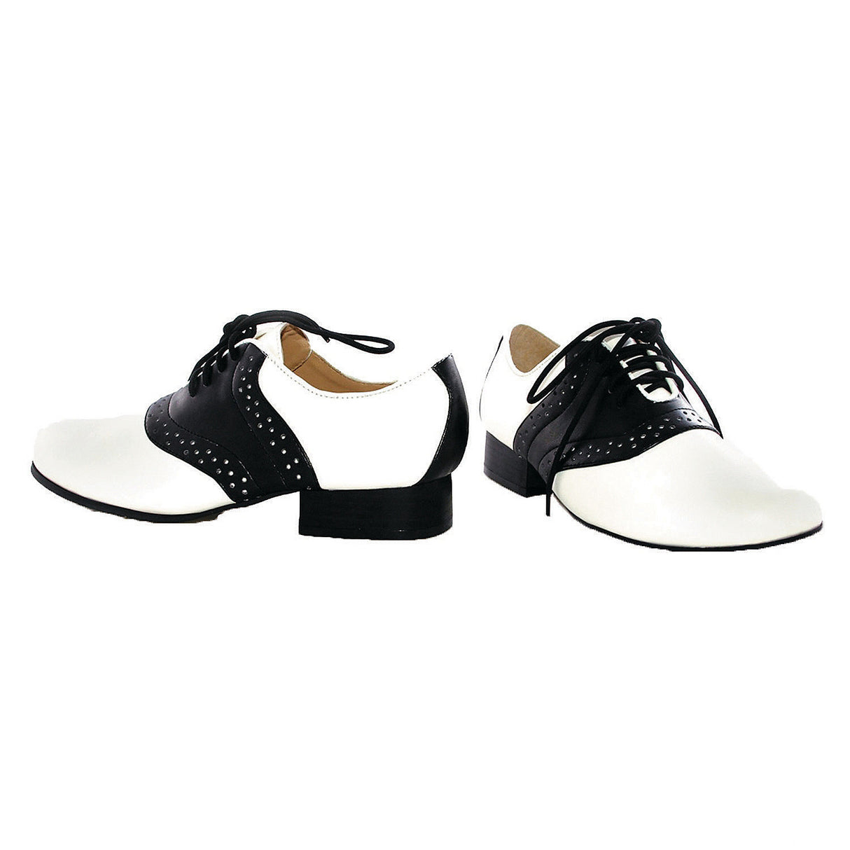 Stylish Black and White Saddle Shoes for Retro Looks Halloween Parties and Cheerleading Events