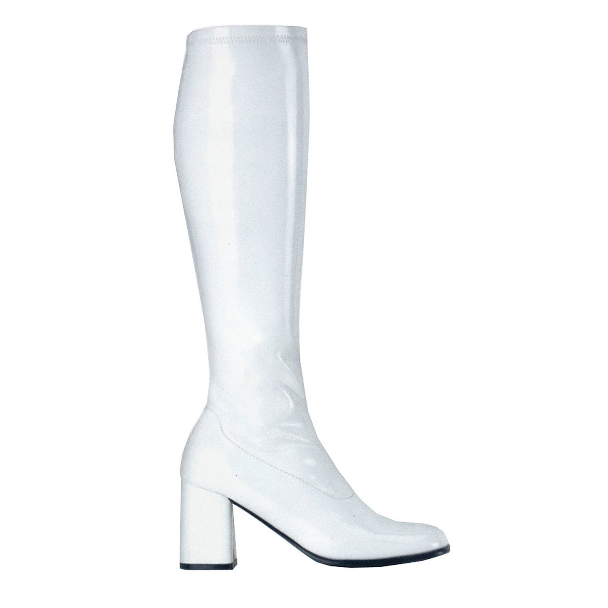 Classic Gogo 300X White Boots for Retro 60s Theme Parties and Dance Events