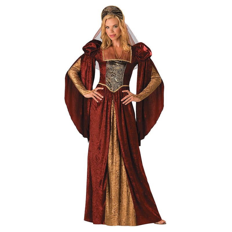 Elegant Women's Medieval Maiden Costume for Halloween Theme Parties and Historical Celebrations