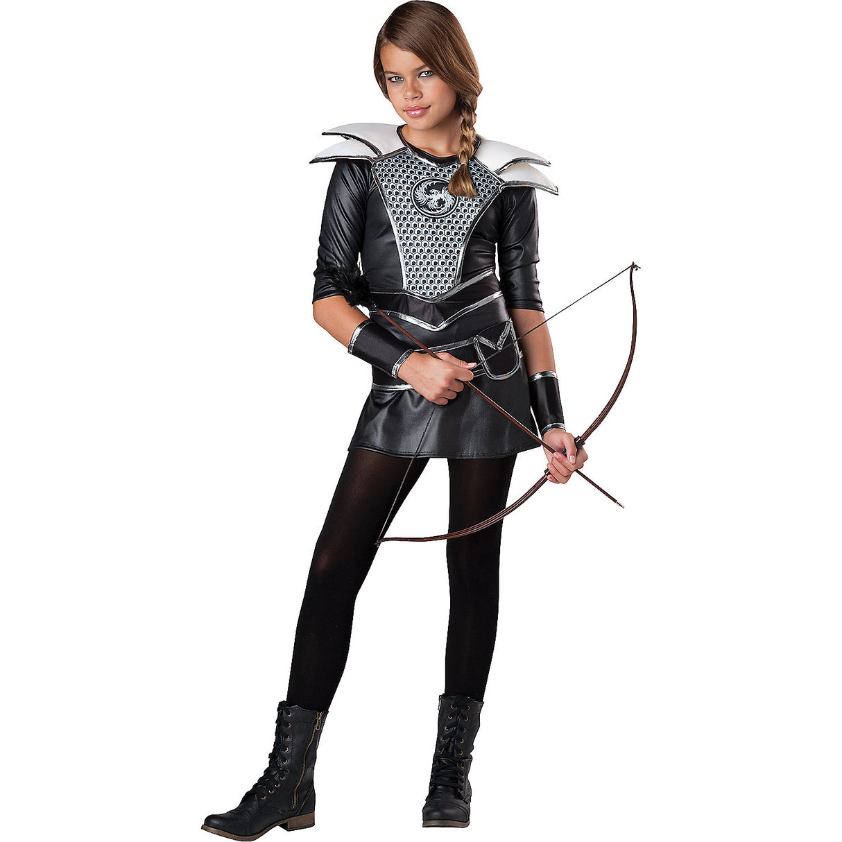 Girl's Midnight Huntress Costume for Halloween Parties Dress Up and Trick or Treat Adventures