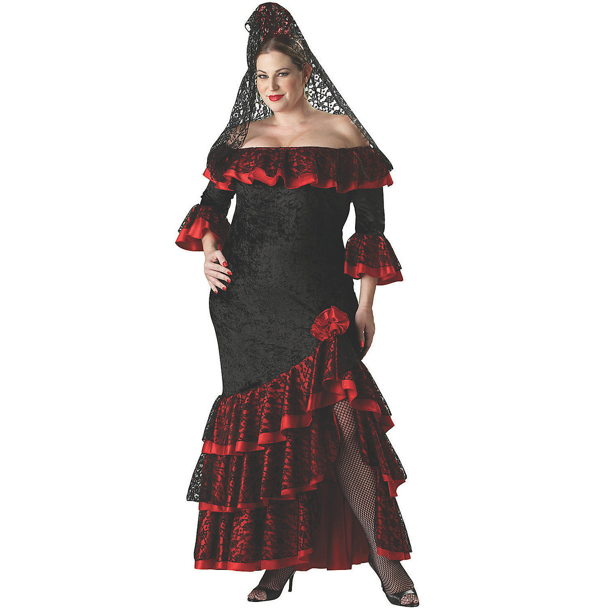 Elegant Women's Senorita Costume for Halloween Parties Themed Events and Festive Celebrations
