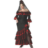 Elegant Women's Senorita Costume for Halloween Parties Themed Events and Festive Celebrations