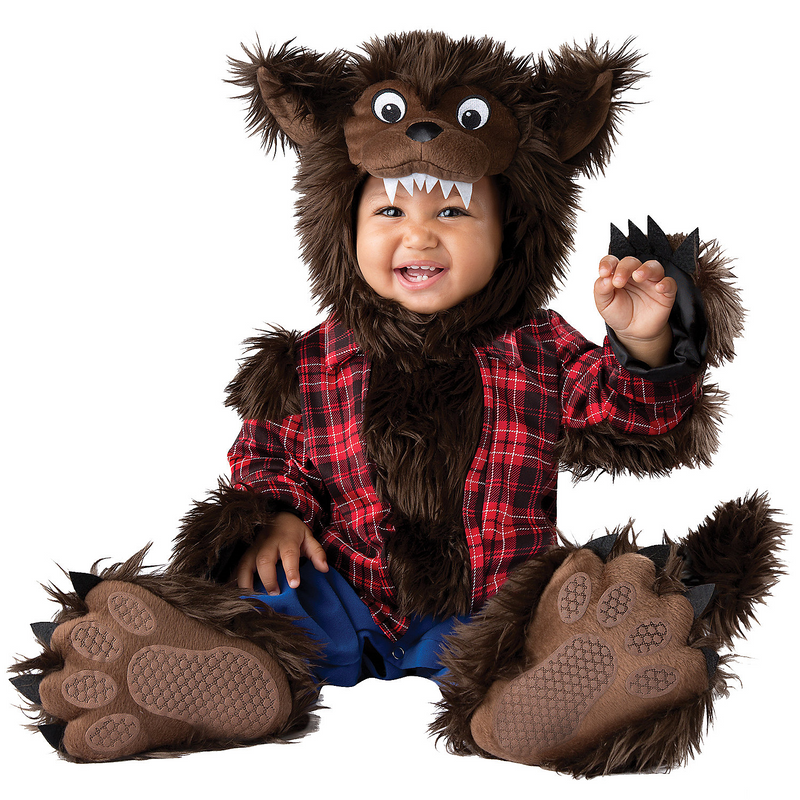 Adorable Baby's Wee Werewolf Costume for Halloween Parties Playdates and Memorable Photo Opportunities
