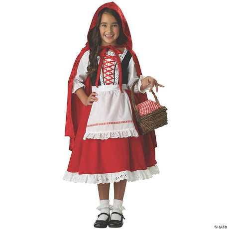 Charming Girl's Little Red Riding Hood Costume for Halloween Trick or Treating and Themed Dress Up Events