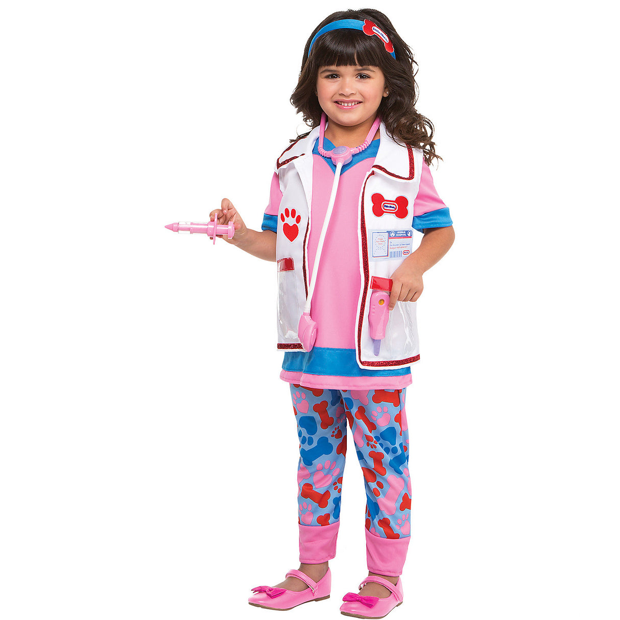 Adorable Vet Girl Costume for Toddler Dress-up Play and Animal-themed Events