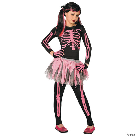 Girl's Skeleton Costume