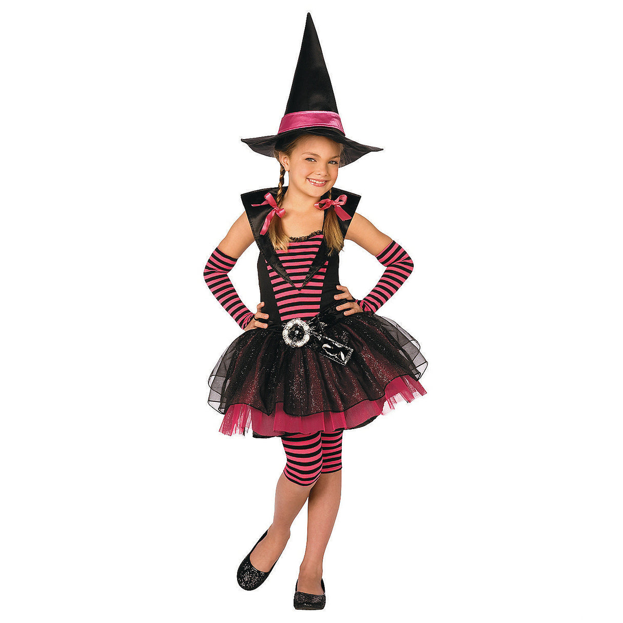 Enchanting Girl's Witch Costume for Halloween Parties Dress Up Fun and Magical Adventures