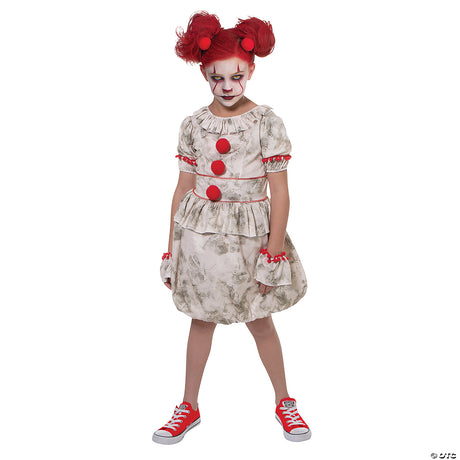 Creative Dancing Clown Child Costume for Halloween Parties Theatrical Events and School Activities