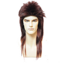 Peluca larga mullet auténtica para fiestas de disfraces, eventos temáticos y caracterizaciones