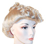 Classic Pompadour 1940 Brown Wig for Vintage Themed Parties and Retro Costume Events