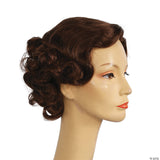 Authentic 1930s Full Fluff Wig for Theatrical Performances and Vintage Costume Events