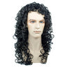 Regal Long Loose Curled Wig for Historical Costume Parties and Themed Events