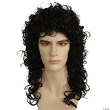 Regal Long Loose Curled Wig for Historical Costume Parties and Themed Events