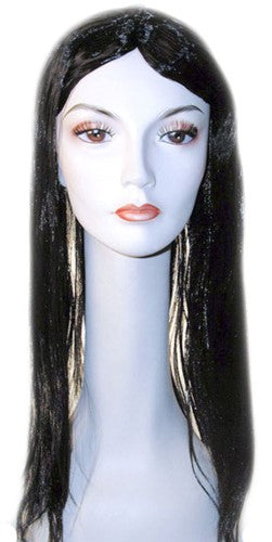 Thick Black Witch Wig for Halloween Parties Costume Events and Spooky Celebrations