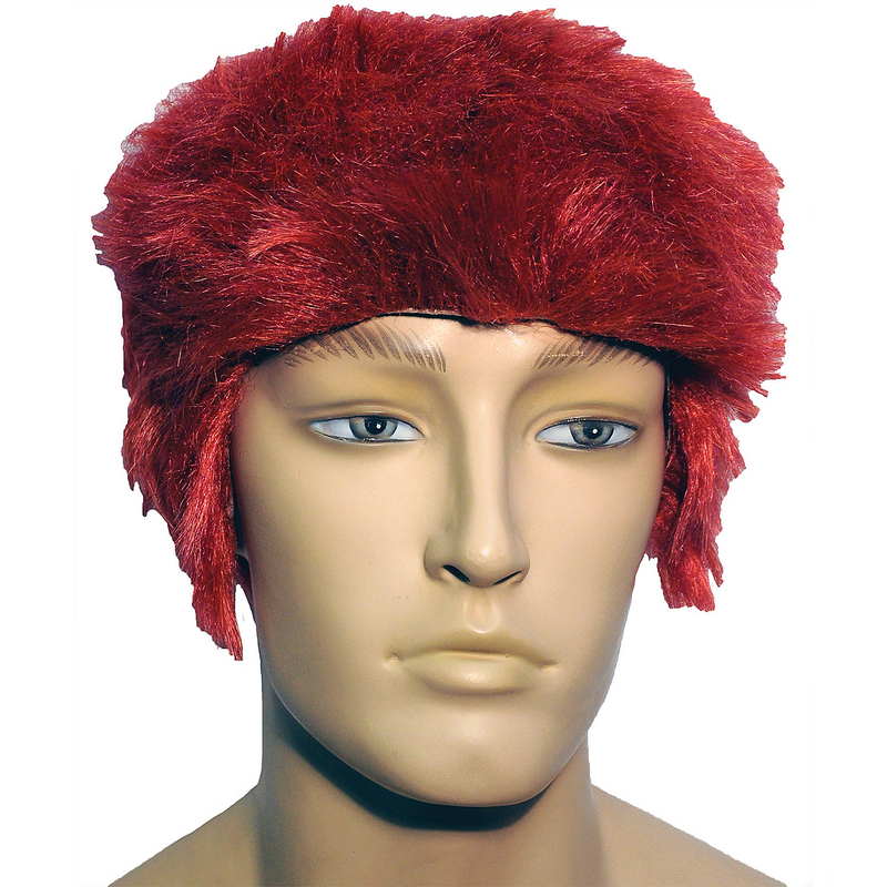 Riddler Orange Red Wig for Superhero Costumes Halloween Parties and Themed Events