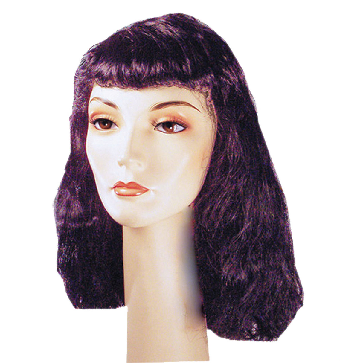 Affordable Cleo Long Barg Black Wig for Themed Parties Halloween and Everyday Wear