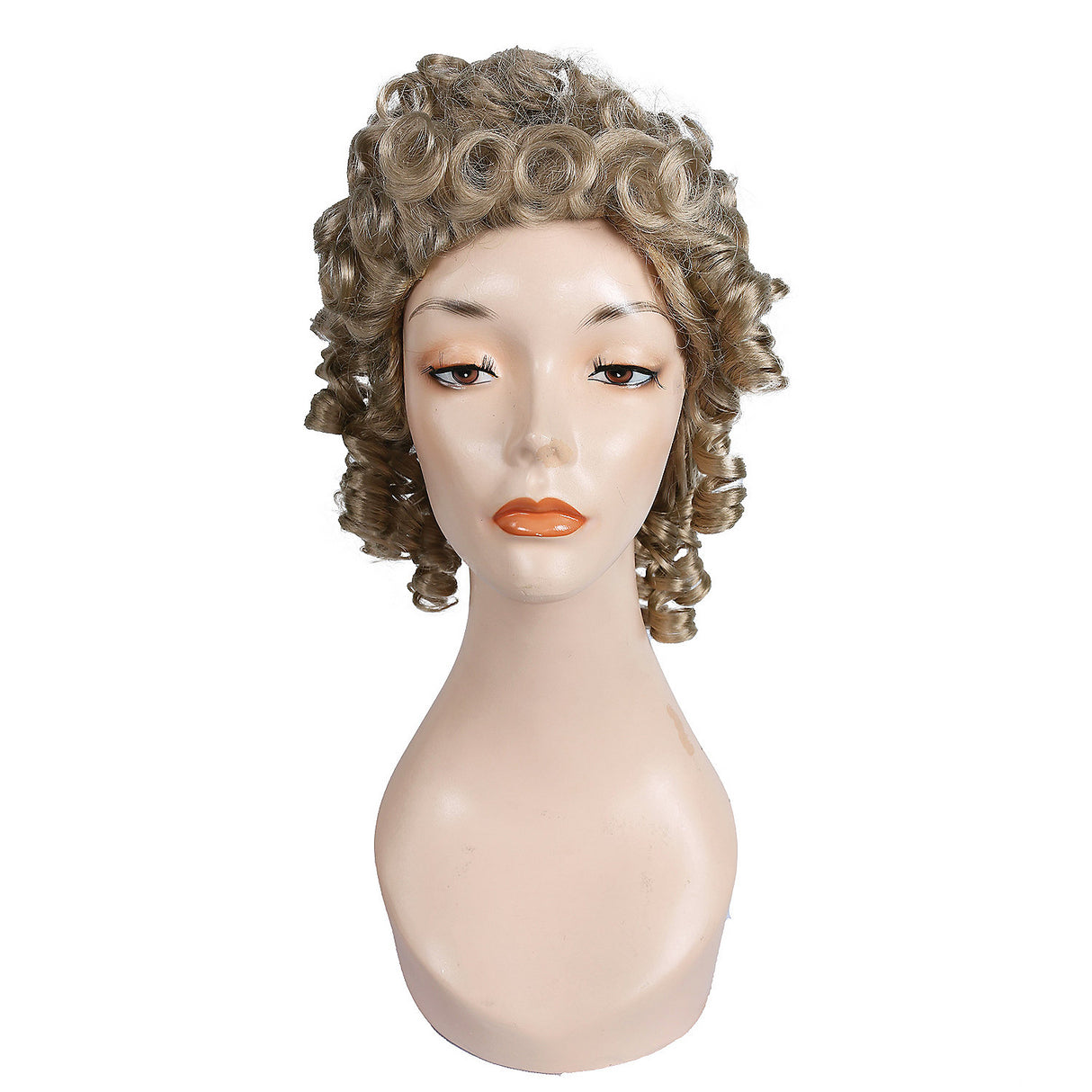 Cute Curly Shirley Temple Dark Blonde Wig for Kids Dress Up and Themed Parties
