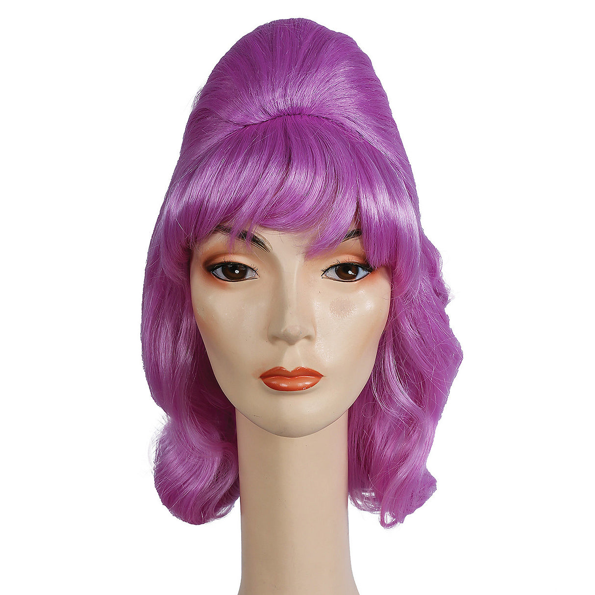 Stylish Beehive Pageboy Light Purple Wig for 60s and 70s Themed Costumes and Vintage Parties